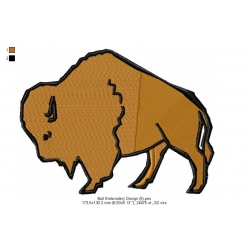 Bull Embroidery Design 5
